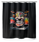 Bassist's Bubbly Bath  Shower Curtain
